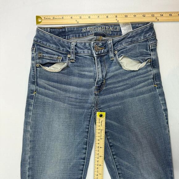 American Eagle Low Rise Skinney Jeans Size 4 Regular - Picture 5 of 6